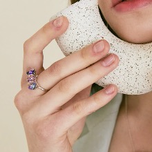 Chandelier Triple Snowball Ring