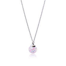 Cherry Blossoms Snowball Necklace (흩날리는 벚꽃 스노우볼 목걸이)